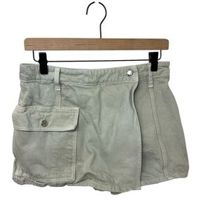 Zara Light Gray Green Utility Shorts Size XS